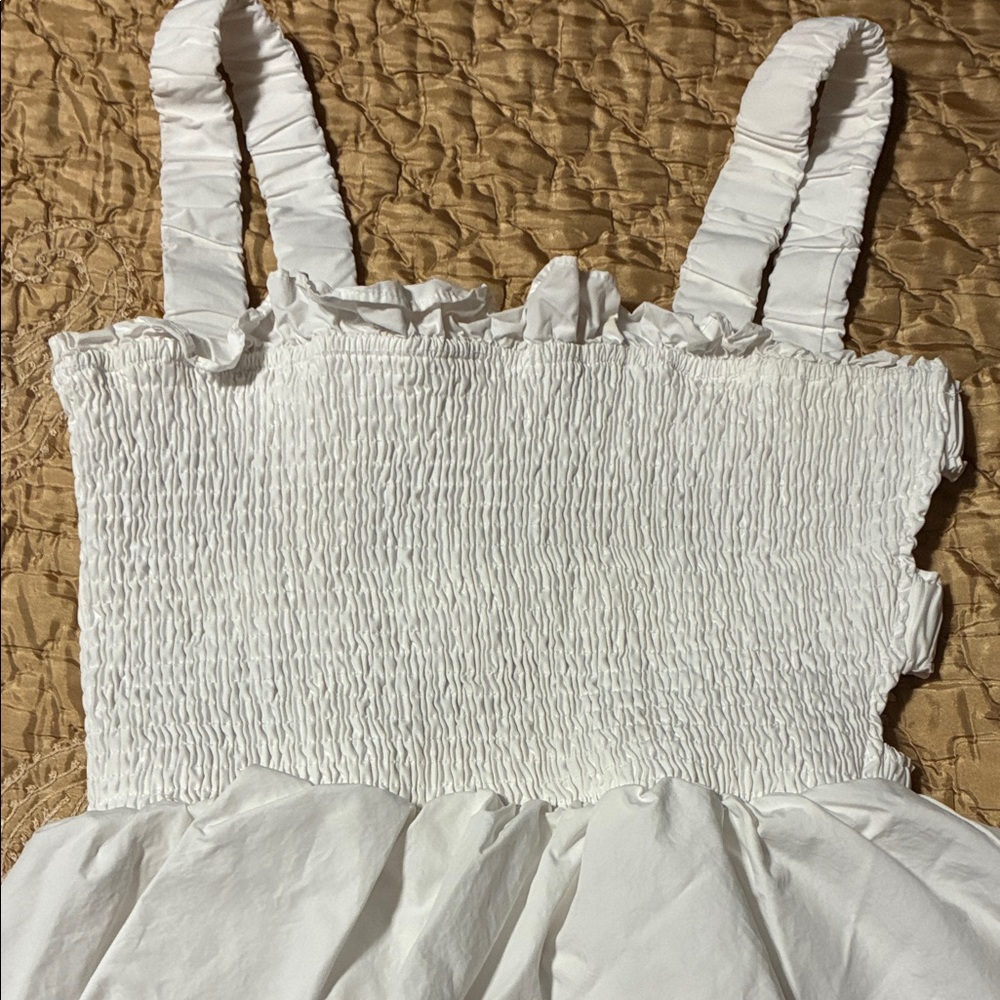 English Factory Ivory Smocked Dress